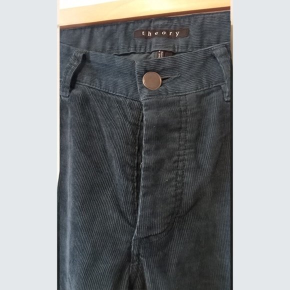 THEORY - Blue corduroy velvet pants - Size 33 - Picture 6 of 14